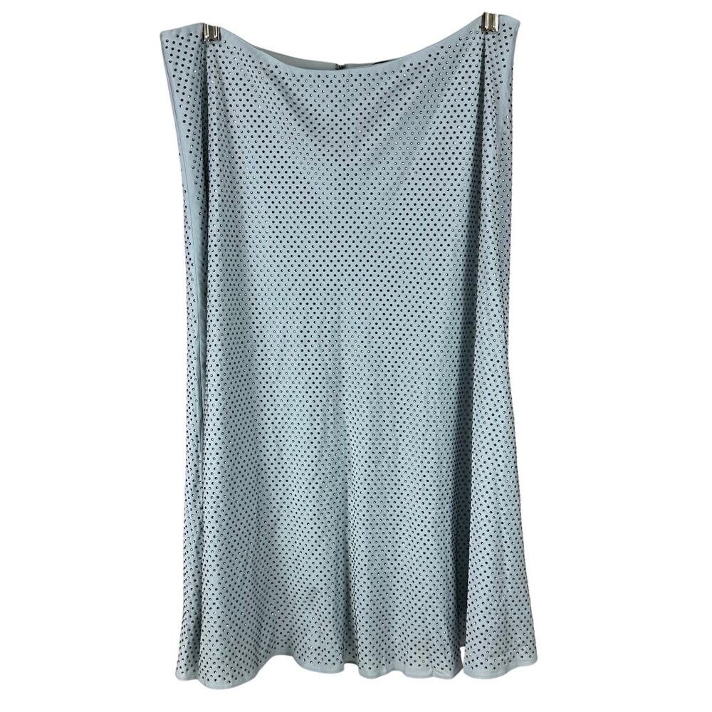 Kobi Halperin Women's Dallas Skirt Light Blue Studded Size Large New With Tags